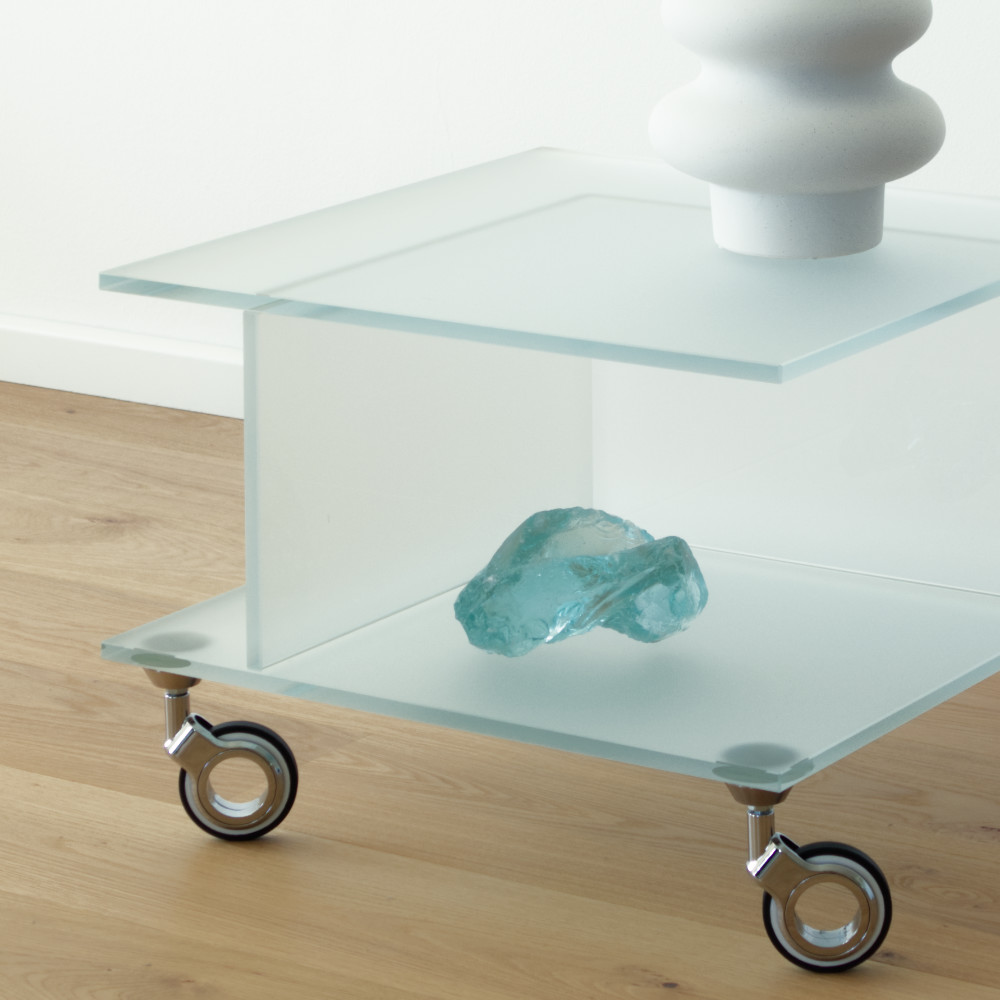 Glasmuster Weisssglas satiniert